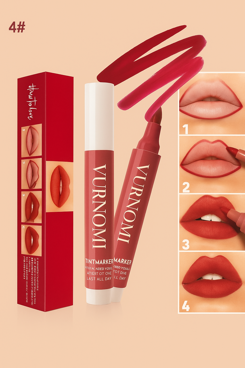 Volledige Lip Marker – Matte & Moisturizing Lipliner die Blijft Zitten!