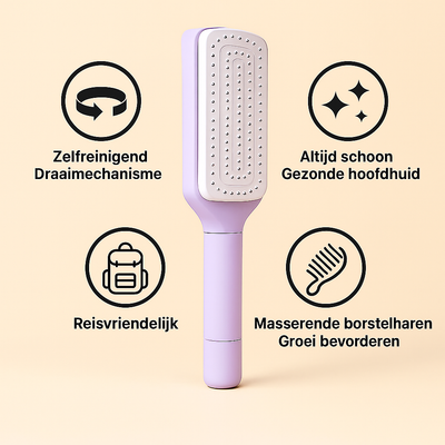 RotateClean™ Magic Brush – Draai, Klik & Haar Is Weg